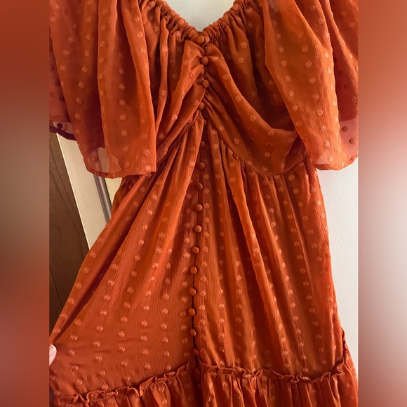 Anthropologie Ruched Tiered Dress - Picture 4 of 10